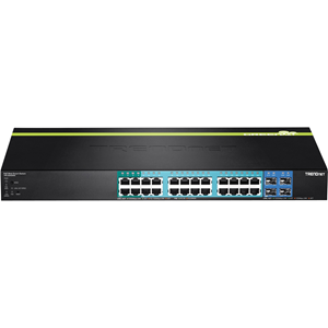 Conmutador Ethernet TRENDnet  TPE-2840WS 24 Puertos Gestionable - 10/100/1000Base-T - 2 Capa compatible - 4 Ranuras SFP - 1U Alto - Montaje en bastidor - 3 Año(s) Garantía limitada