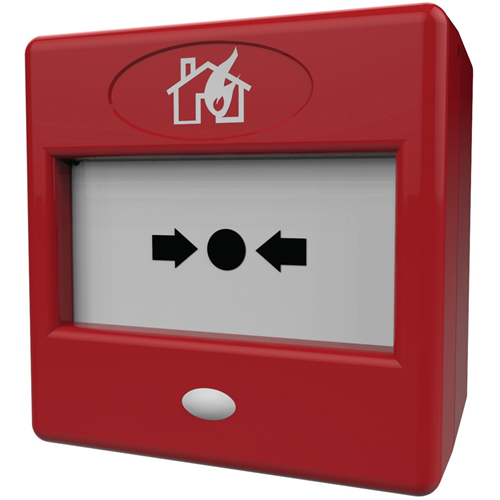 FireBrand FP3/RD Botón Pulsar Para Alarma contra incendios, Sistema de control de acceso - Rojo - Plástico, Cristal