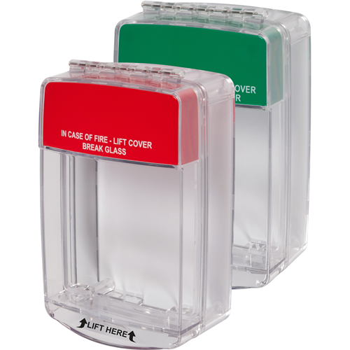 STI Euro Stopper STI-15C20ML Cubierta de Seguridad para Sistema de Alarma - Policarbonato - Rojo, Verde