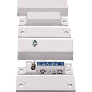 Alarmtech MC 470 Contacto magn&eacute;tico - N.C. - Para Puerta - Montaje en superficie - Blanco