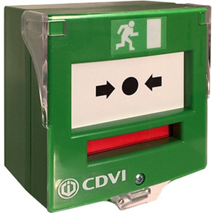 CDVI EM201 Pulsador manual Para Interior - Verde