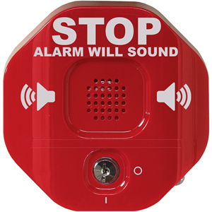 Alarma Seguridad STI Exit Stopper STI-6400 - Cableado - 105 dB - Audible, Visual - Montaje en puerta - Rojo