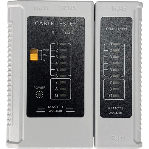 Analizador de cable W Box - Prueba de Cable de Par Trenzado, Comprobación de cable - Red (RJ-45) - 9V