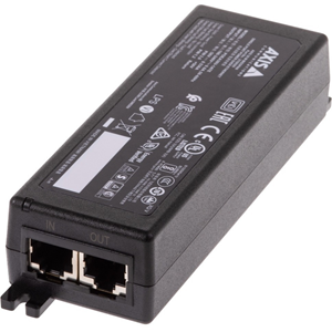 Inyector PoE AXIS - 120 V AC, 230 V AC Entrada - 1 x Ethernet Puerto(s) de entrada - 1 x PoE Puerto(s) de salida - 30 W - Negro