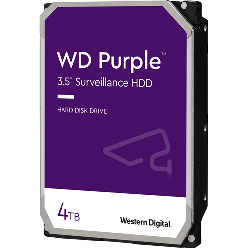 Disco Duro WD Purple WD42PURZ - 3.5" Interno - 4 TB - SATA (SATA/600) - Grabación magn&eacute;tica convencional (CMR) Method - Sistema de vigilancia de vídeo, Grabador de vídeo en red Dispositivo compatible - 5400rpm