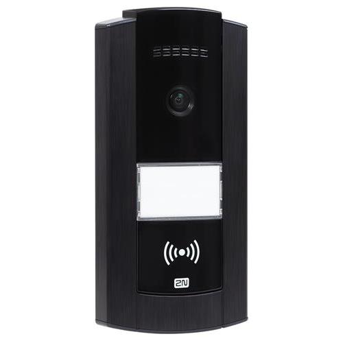 2N 9156111CB IP Base Series, 2-Button Intercom Door Station Module with Camera, Black