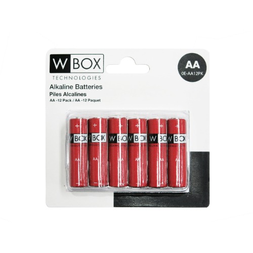 Batería W Box - Alcalina - 12 Paquete - Para Multipropósito - AA