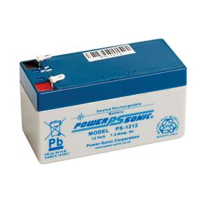 Powersonic PS1212VDS PS Series, 12V, 1.2Ah, Sealed Lead Acid Rechargable Battery, 20-Hr Rate Capacity 