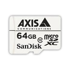 microSDXC AXIS - 64 GB - Class 10 - 20 MB/s Leer - 20 MB/s Escribir
