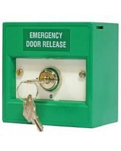 Conmutador De Llave Con Un Circuito Color Verde Plástico ABS "emergency Door Realese"
