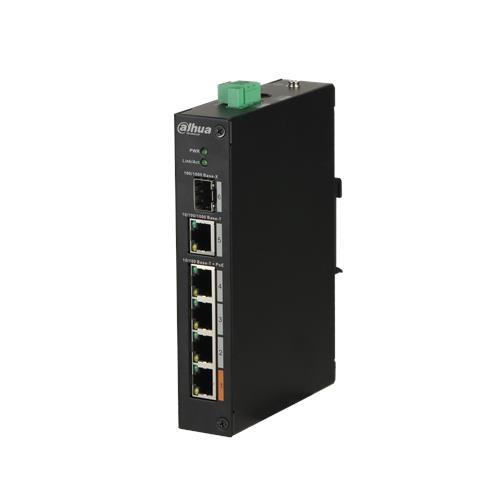 Dahua PFS3106-4ET-60 4-Port Unmanaged PoE Switch, 4 × RJ45 10-100M, 60W