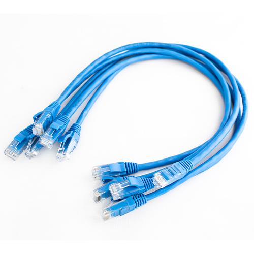Cable de red W Box - 1 m Categoría 6e - para Dispositivo de red - 5 - Extremo Secundario: 1 x RJ-45 Network - Male - Cable de conexión - Oro Conector chapado - 28 AWG - Azul