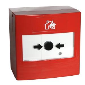 LST Pulsador manual Para Alarma contra incendios - Rojo - Plástico