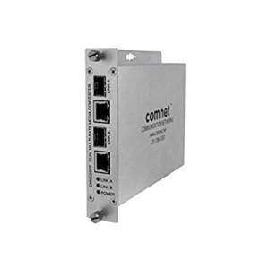 Comnet CNMC2SFP Media Convert Dual 100mbps/1gbps, Conversor De Medios Dual, 100mbps / 1gbps Multirate Support, 2 X SFP + 2 X Rj-45