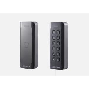 Hikvision DS-K1802MK Value Series Mifare Card Reader with Keypad, 50mm IP65 Surface Mount, Supports Wiegand Protocol, Black