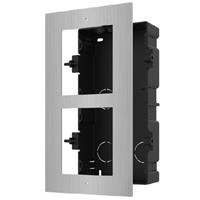 Hikvision DS-KD-ACF2-S 2 Module Bracket for Intercom Indoor & Outdoor use, Silver