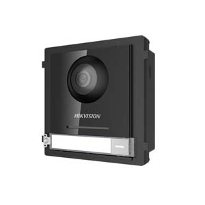 Hikvision DS-KD8003-IME1 Pro Series 1-Button Door Station Module with 2MP Camera, IP65 12VDC, Black