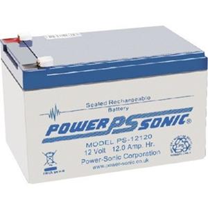Powersonic PS12120VDS PS Series, 12V, 12Ah, 6 Cells, Sealed Lead Acid Rechargable Battery, 20-Hr Rate Capacity 