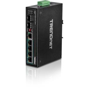Conmutador Ethernet TRENDnet  TI-PG62 6 - Gigabit Ethernet - 1000Base-T - Nuevo - Par trenzado - Montable en Riel